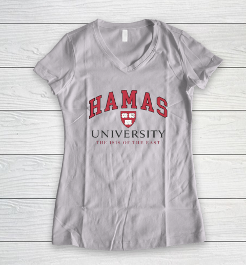 Hamas University Funny Women's V-Neck T-Shirt