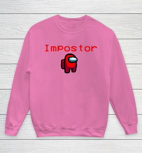 Pink among us hoodie sales