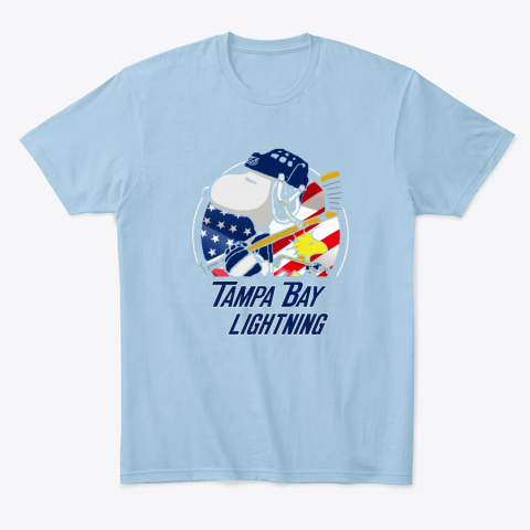 Tampa Bay lightning Snoopy And Woodstock NHL 16pq tampa bay lightningsnoopy and woodstock nhl classic t shirt 2 front light blue