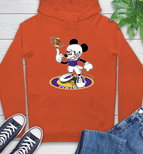 NFL Football Minnesota Vikings Cheerful Mickey Disney Shirt Hoodie 5