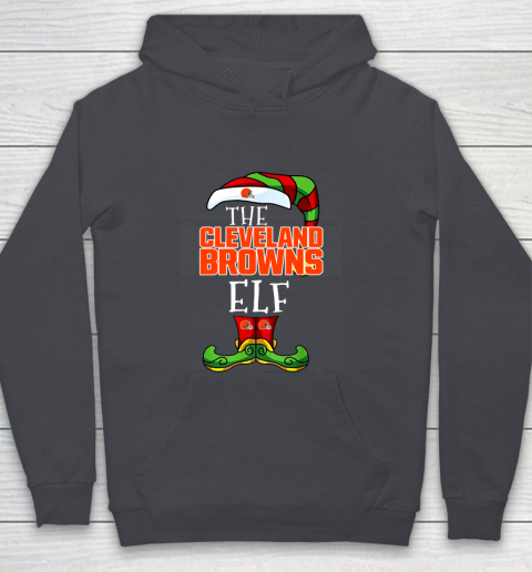 Cleveland Browns Christmas ELF Funny NFL Youth Hoodie 5
