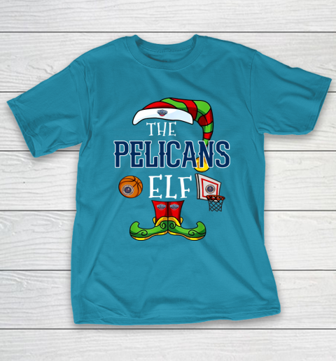 New Orleans Pelicans Christmas ELF Funny NBA T-Shirt 7