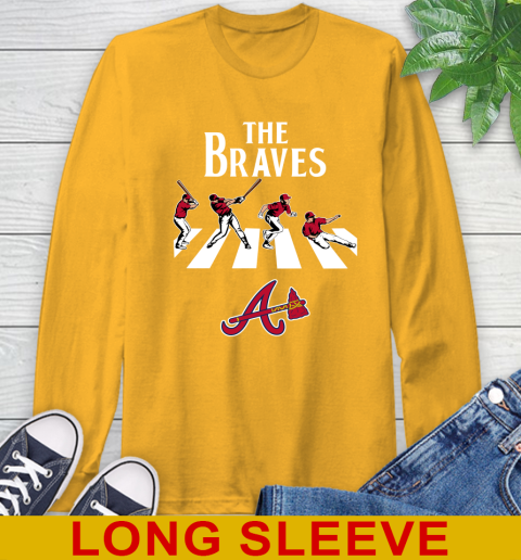MLB Baseball Atlanta Braves The Beatles Rock Band Shirt Long Sleeve T-Shirt 2