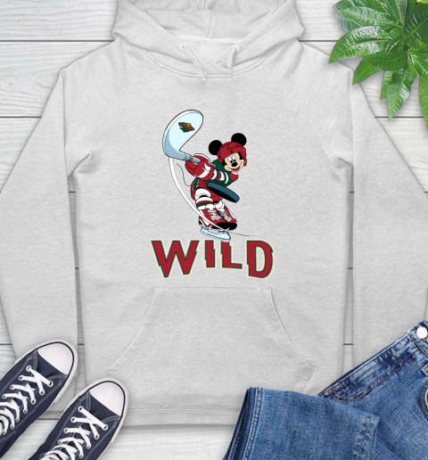 NHL Hockey Minnesota Wild Cheerful Mickey Mouse Shirt Hoodie 2
