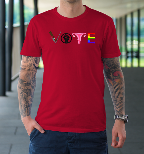 Vote Election Shirt Blm Pro Choice Gun Reform Lgbtq T-Shirt 6