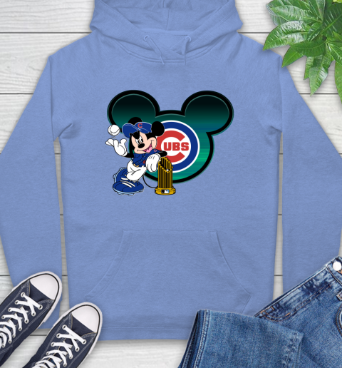 MLB Chicago Cubs The Commissioner's Trophy Mickey Mouse Disney Hoodie 11