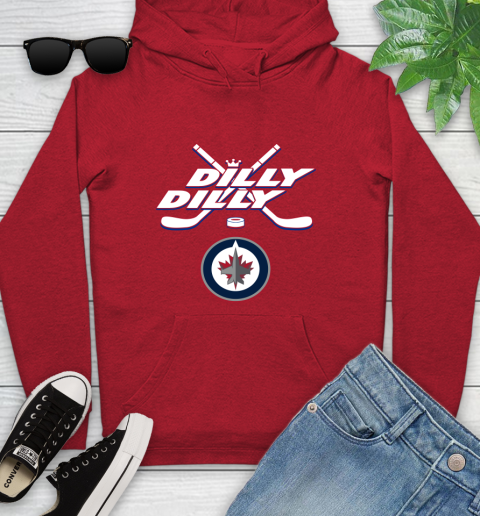 NHL Winnipeg Jets Dilly Dilly Hockey Sports Youth Hoodie 11