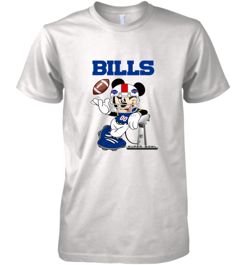 NFL Buffalo Bills Mickey Mouse Disney Super Bowl Football T Shirt Long Sleeve Premium Men's T-Shirt