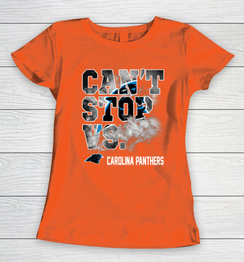 NFL Carolina Panthers Can't Stop Vs Women's T-Shirt 3