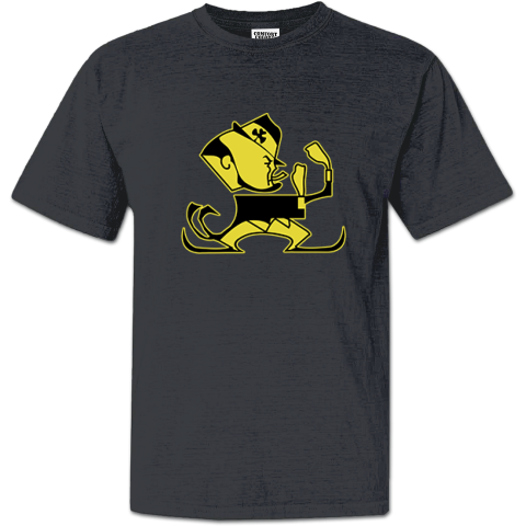 Christopher Ash Wearing Notre Dame Leprechaun Mascot Premium Dyed Heavyweight T-Shirt