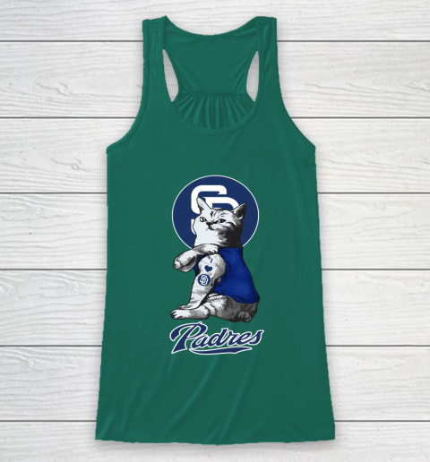 MLB Baseball My Cat Loves San Diego Padres Racerback Tank 5