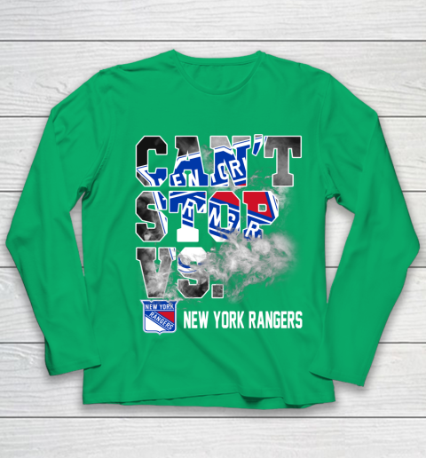 NHL New York Rangers Hockey Can't Stop Vs Youth Long Sleeve 4