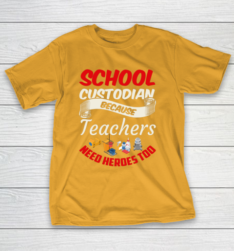 School Custodian Shirt Jokey Funny Saying Custodian T-Shirt 2