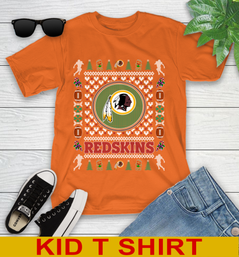 Washington Redskins Merry Christmas NFL Football Loyal Fan Youth T-Shirt 8