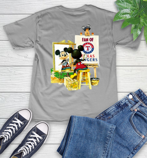 MLB Baseball Texas Rangers Mickey Drawing Shirt 48
