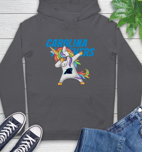 Carolina Panthers NFL Football Funny Unicorn Dabbing Sports Hoodie 7