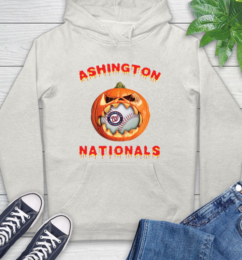 MLB Washington Nationals Halloween Pumpkin Baseball Sports Hoodie 12