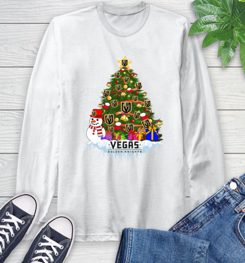 Vegas Golden Knights Merry Christmas NHL Hockey Sports Long Sleeve T-Shirt