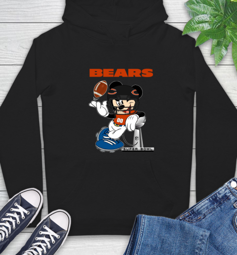 NFL Chicago Bears Mickey Mouse Disney Super Bowl Football T Shirt Hoodie 2