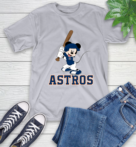MLB Baseball Houston Astros Cheerful Mickey Mouse Shirt T-Shirt 6