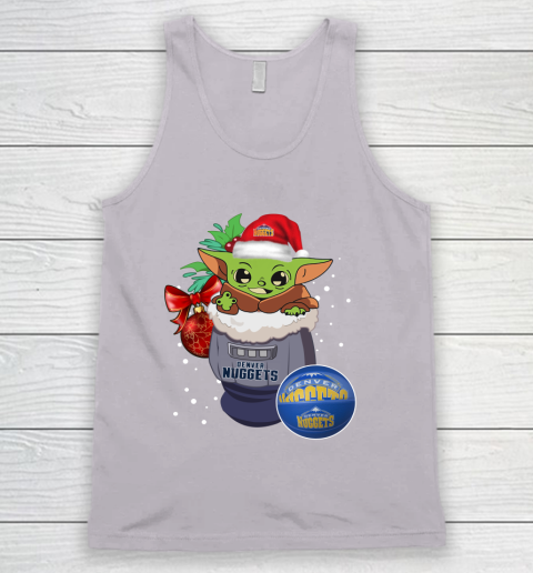 Denver Nuggets Christmas Baby Yoda Star Wars Funny Happy NBA Tank Top 4
