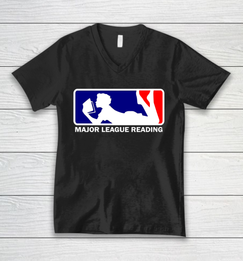 Major League Reading MLR V-Neck T-Shirt