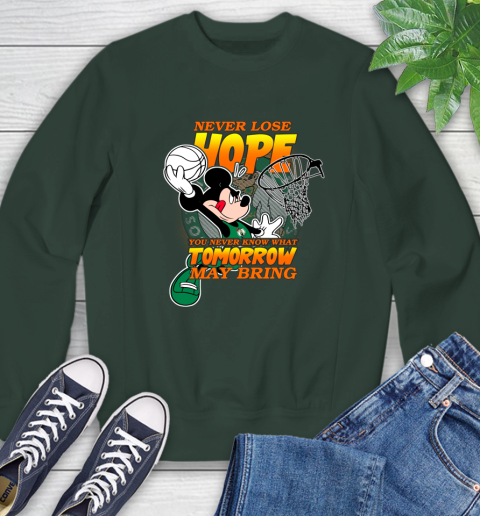 Boston Celtics NBA Basketball Mickey Disney Never Lose Hope Sweatshirt 12