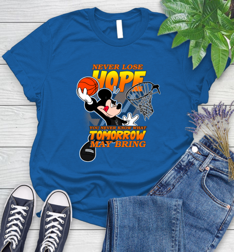 San Antonio Spurs NBA Basketball Mickey Disney Never Lose Hope Women's T-Shirt 12