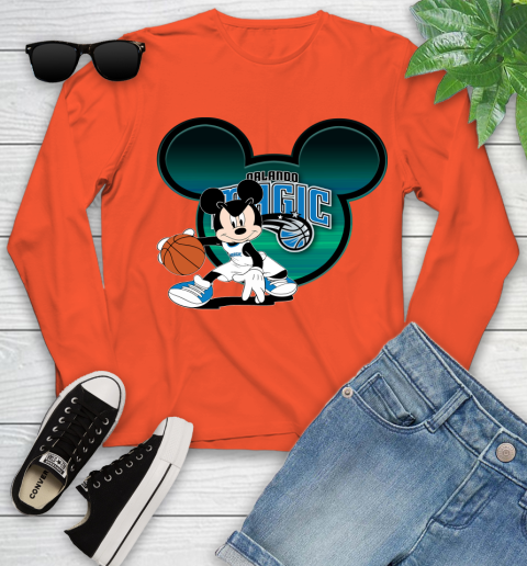 NBA Orlando Magic Mickey Mouse Disney Basketball Youth Long Sleeve 4