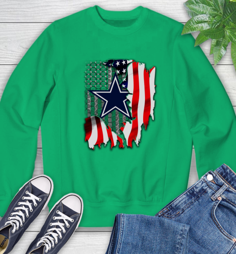 Dallas Cowboys NFL Football American Flag Sweatshirt 7