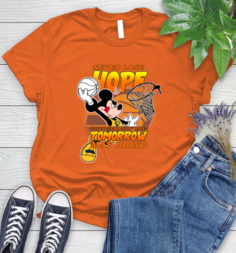 Indiana Pacers NBA Basketball Mickey Disney Never Lose Hope Women's T-Shirt 3