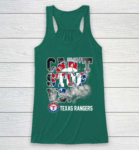 MLB Texas Rangers Baseball Can't Stop Vs Rangers Racerback Tank 5