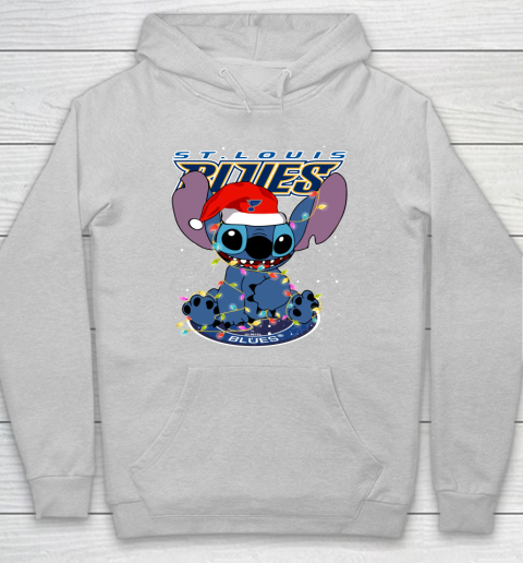 St.Louis Blues NHL Hockey noel stitch Christmas Hoodie - Image 5