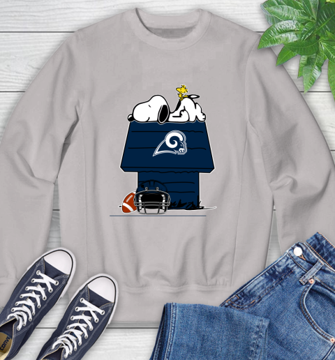 Los Angeles Rams NFL Football Snoopy Woodstock The Peanuts Movie Sweatshirt 12