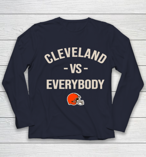 Cleveland Browns Vs Everybody Youth Long Sleeve 2