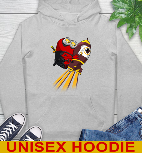 NFL Football Washington Redskins Deadpool Minion Marvel Shirt Hoodie 6