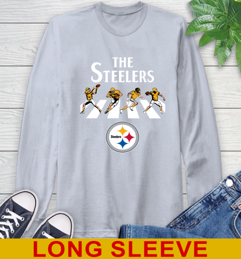 NFL Football Pittsburgh Steelers The Beatles Rock Band Shirt Long Sleeve T-Shirt 6