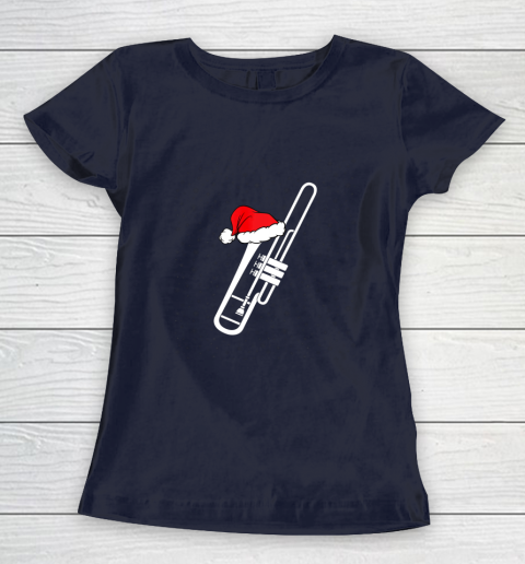 Christmas Gift Trombone Santa Trombone Funny Xmas Pajama Women's T-Shirt 2