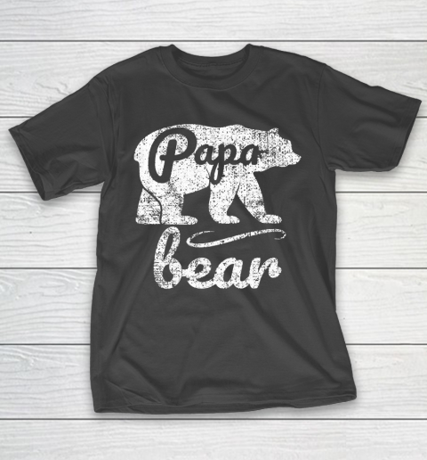 Father's Day Funny Gift Ideas Apparel  Papa Bear Dad Father T Shirt T-Shirt