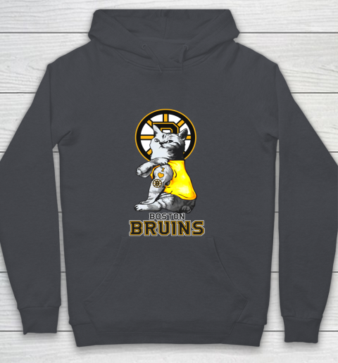 NHL My Cat Loves Boston Bruins Hockey Youth Hoodie 5