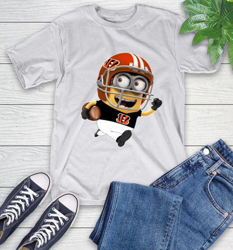 NFL Cincinnati Bengals Minions Disney Football Sports T-Shirt 12