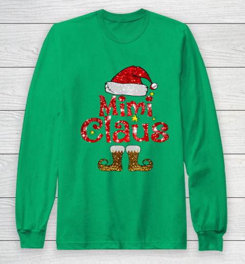 Funny Santa Mimi Claus Merry Christmas Long Sleeve T-Shirt 4