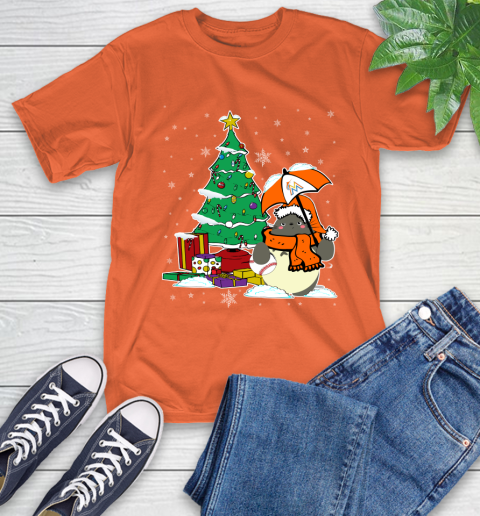 Miami Marlins MLB Baseball Cute Tonari No Totoro Christmas Sports T-Shirt 4