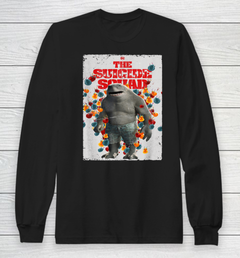 The Suicide Squad King Shark Poster Long Sleeve T-Shirt