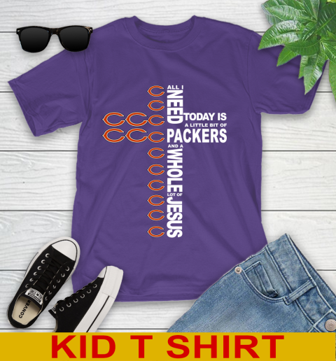 NFL All I Need Today Is A Little Bit Of Chicago Bears Shirt Youth T-Shirt 3