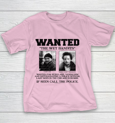 Home Alone Wanted The Wet Bandits Youth T-Shirt 5