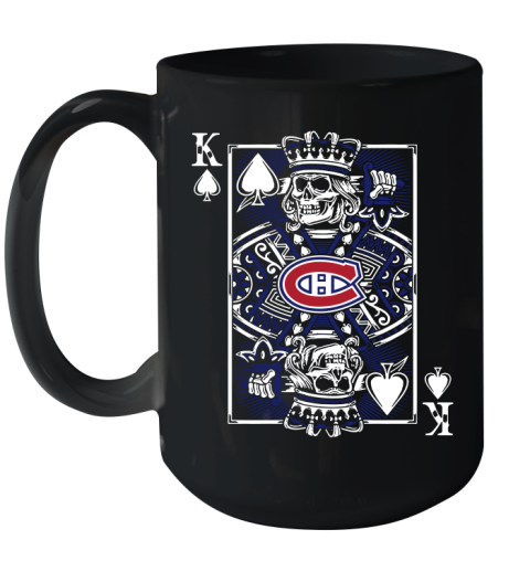 Montreal Canadiens NHL Hockey The King Of Spades Death Cards Shirt Ceramic Mug 15oz