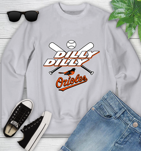 MLB Baltimore Orioles Dilly Dilly Baseball Sports Youth Sweatshirt 4