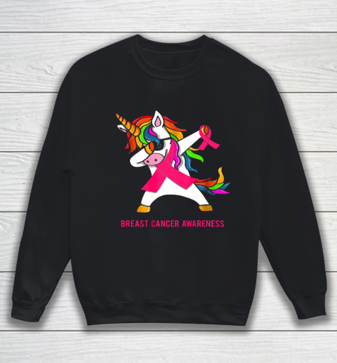 Inspirational Breast Cancer Awareness Unicorn Sweatshirt