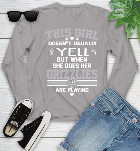 Memphis Grizzlies NBA Basketball I Yell When My Team Is Playing Youth Long Sleeve 5